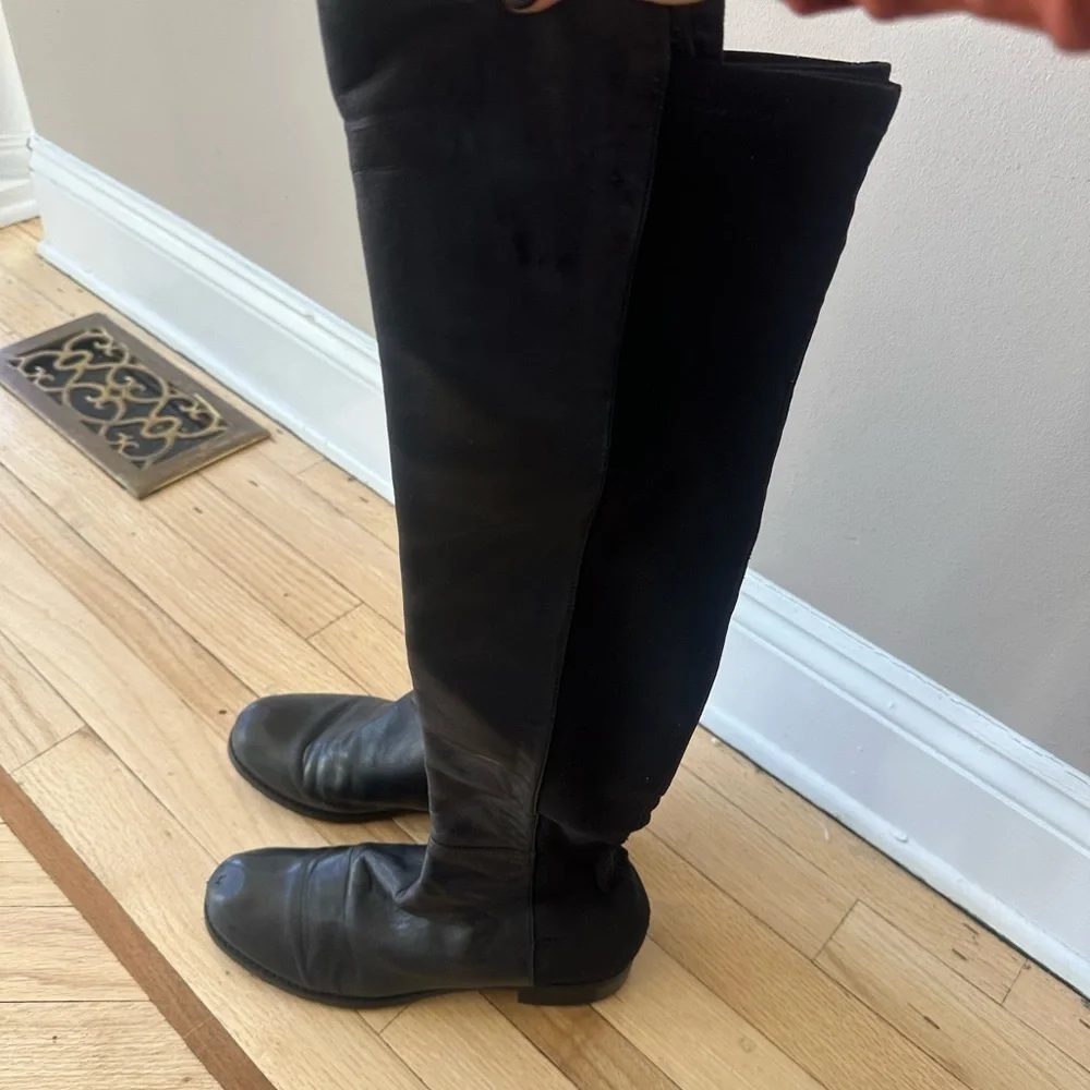 Stuart Weitzman 5050 Leather Over-the-Knee Boot